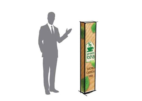 Biodegradable, transportable and sustainable exhibition stand with logo