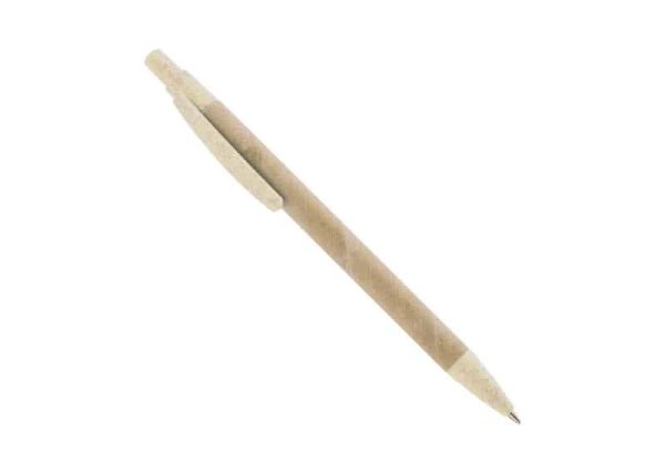 Sustainable pen made from wheat fiber and recycled paper