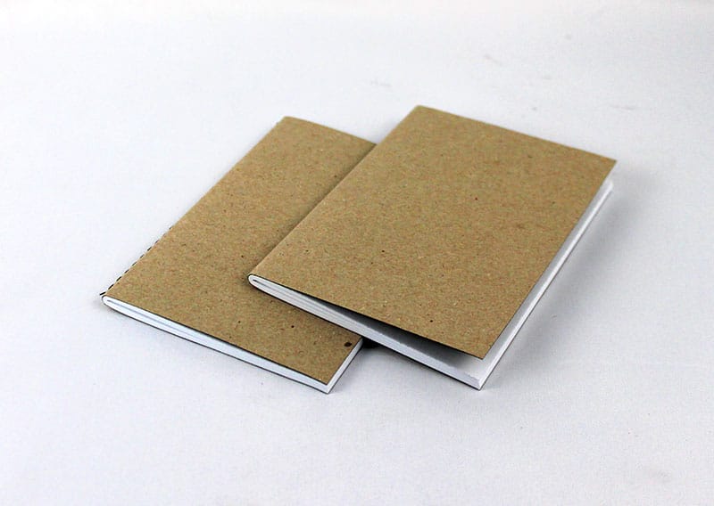 Bæredygtig notesbog A6 i natur genbrugspapir