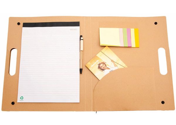 Sustainable multi functional recycled paper folder
