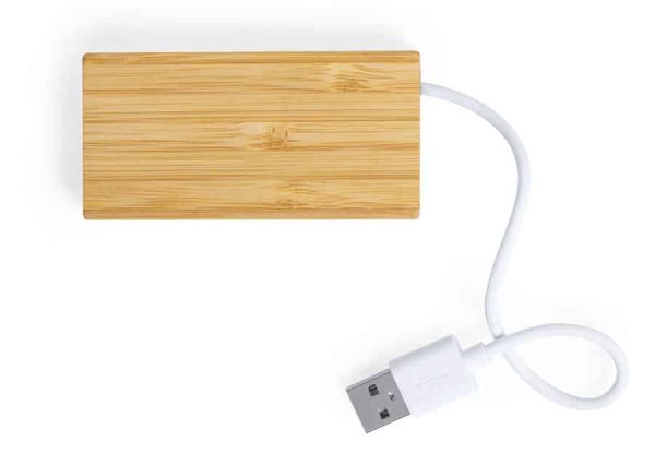 USB hub made from sustainable bamboo