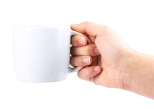 Sustainable porcelain mug 380ml with or without logo print