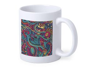 Sustainable porcelain mug 380ml with 4-color print