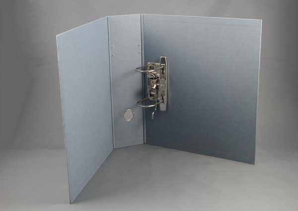 Letter binder made from sustainable FSC certified recycled cardboard - dust blue
