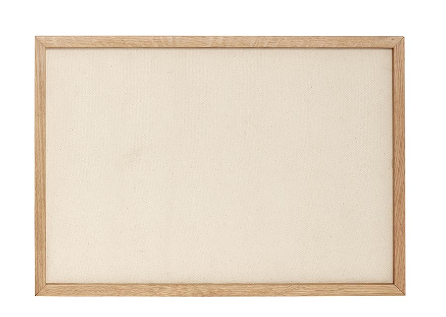 Bulletin board made from sustainable FSC certified oak wood
