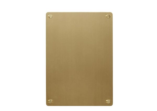 Brass bulletin board for magnets