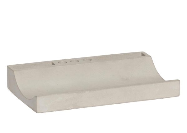 Pen tray made from sustainable concrete with organizer function