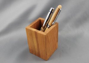 pen holder made from environmentally friendly cherry wood