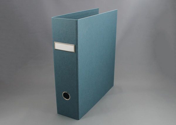 Letter binder made from environmentally friendly FSC certified recycled cardboard - mint