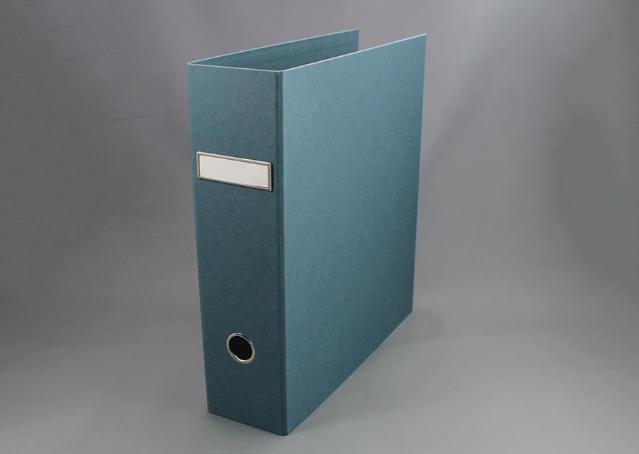 Letter binder made from environmentally friendly FSC certified recycled cardboard - mint