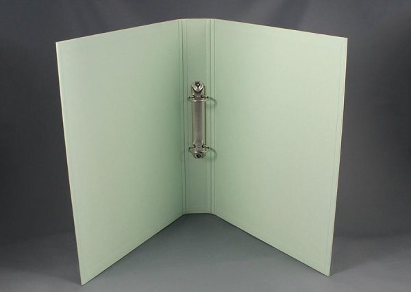 Ring binder made from environmentally friendly FSC certified recycled cardboard - mint