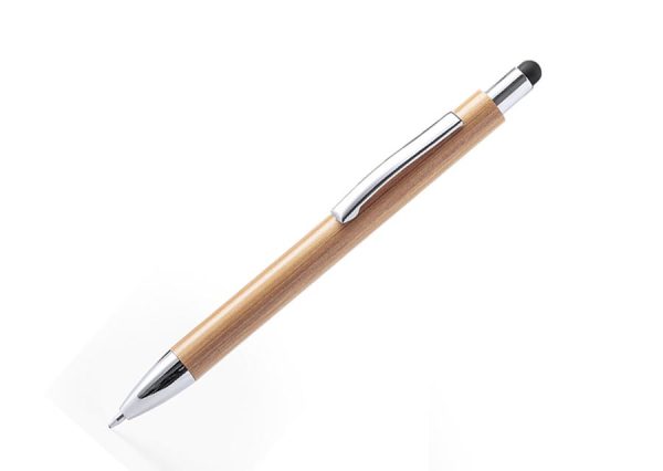 Kuglepen / touch pad pen i miljøvenlig bambus