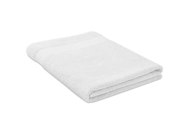 Badehåndklæde 180x100 økologisk bomuld hvid