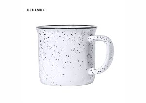 bæredygtigt retro krus keramik 350 ml hvid