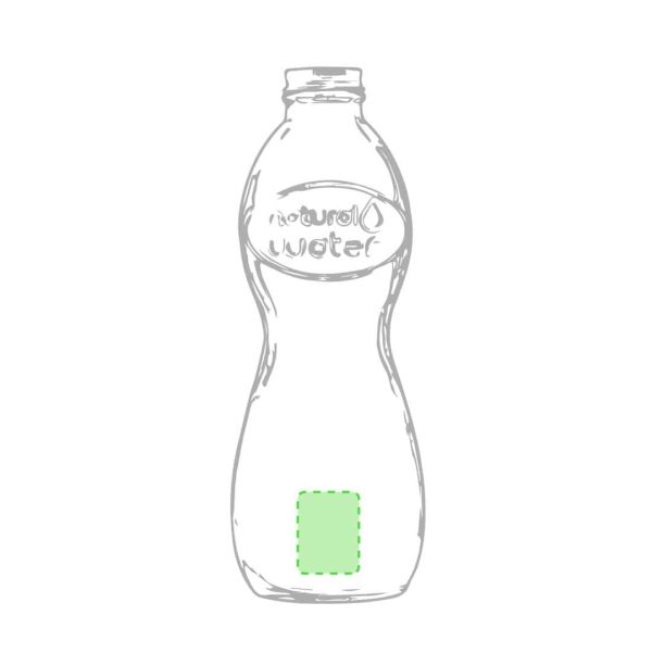 vandflaske genanvendt glas 1000ml trykområde2