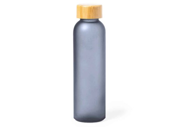 Klimavenlig glasflaske med bambuslåg