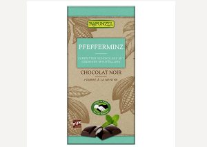 Økologisk vegansk mørk chokolade med pebermynte